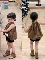 G845-Set áo smi bí quần đen ôm (09.30kg)