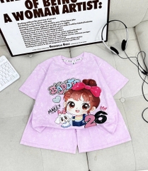 G809-Bộ cotton loang đùi bé gái (15.35kg)