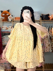 N073-Pijama Đùi Tole Lanh Thái (45-65kg)