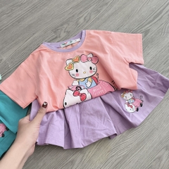 G552-Bộ cotton Kitty chân váy (09.28.5666)