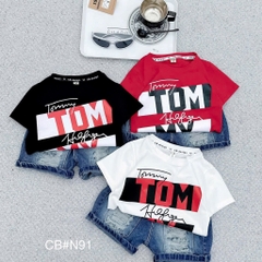 T264-Set jean áo Tom trắng 10S1-10