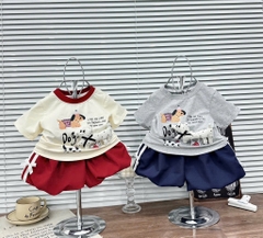 G816-Bộ cotton cún đỏ quần bí (07.14kg)