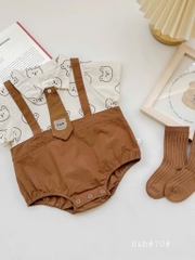 BD079-Body suit cà vạt nâu (04.11.059)