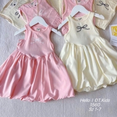 V409-Váy cotton SN nơ bí phồng (10.22kg)