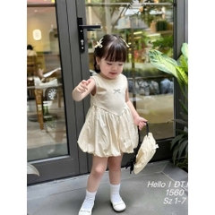 V409-Váy cotton SN nơ bí phồng (10.22kg)