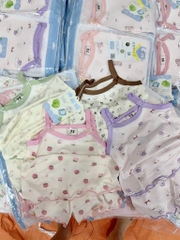 B517-Bộ 2 dây ct lụa bé gái 2 nơ (07.22kg)