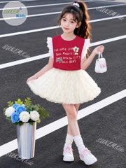 G831-Set áo hoa nổi cv lưới bồng (20.40kg)