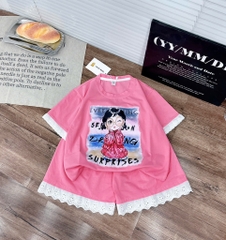 G813-Bộ bé gái pha ren (18.35kg)