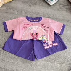 G548-Bộ cotton Baby viền tím (08.18.340)