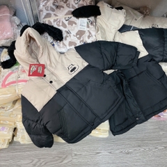 K128-Áo phao tai cún phối đen (10.20kg)