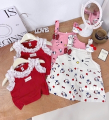 G533-Set yếm quần Kitty đỏ (11.28.284)