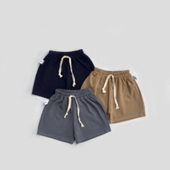 Q150-Quần đùi cotton zip rút dây