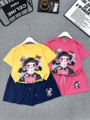 G476-Bộ cotton cô gái vàng CỒ xịn (28.42.190)
