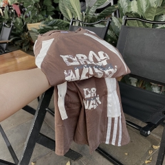 T414-Bộ cotton DA chữ phối nâu (22.32.480)