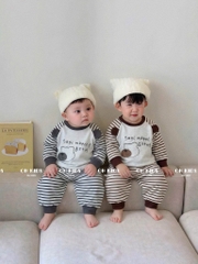 T793-Bộ cotton dài gấu kẻ tai thật (07.15kg)