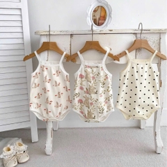 BD075-Body chip 2 dây cotton hoạ tiết