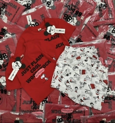 T373-Bộ cotton Snoopy đỏ quần thô (12.20.243)