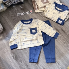 T795-Bộ cotton dài kẻ gấu (14.18kg)