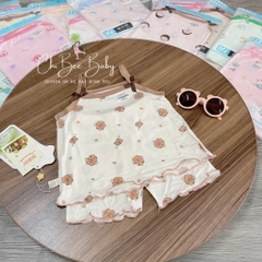 B384-Bộ 2 dây cotton lụa 2 nơ (07.16.243)