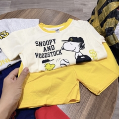 T747-Bộ cộc cotton Snoopy viền (09.20kg)