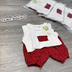 G900-Bộ cotton SN q bom hoa nhí đỏ (08.17kg)