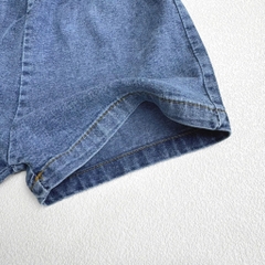 T317-Set áo balo kẻ quần đùi jean mềm
