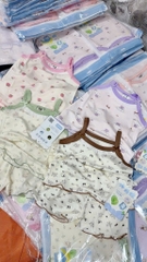 B517-Bộ 2 dây ct lụa bé gái 2 nơ (07.22kg)