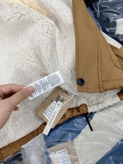 K067-Áo khoác phối màu lót lông