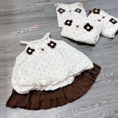 G903-Set cổ yếm bi nâu cv xoè (18.25kg)