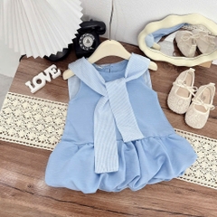 V405-Váy SN bí kèm khăn kẻ (08.24kg)