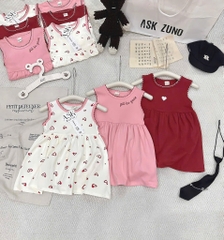 V389-Váy cotton SN viền tim (08.23kg)