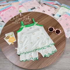 B384-Bộ 2 dây cotton lụa 2 nơ (07.16.243)