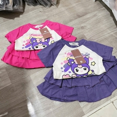 G884-Bộ cotton chân váy Kuromi (10.18kg)