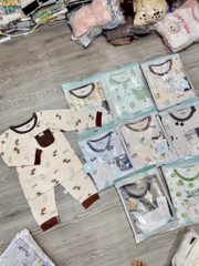 B202-Bộ cotton kháng khuẩn cúc vai lanyutu