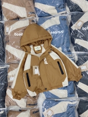 K067-Áo khoác phối màu lót lông