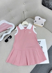 V198-Váy polo cổ bẻ QC thêu nơ (15.23.169)