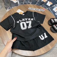 T754-Bộ cộc cotton chữ Play viền (11.30kg)