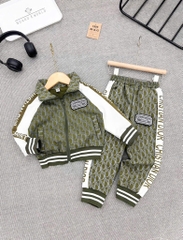 T220-Set bộ áo khoác quần dài da cá dior