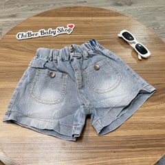 Q317-Quần đùi jean gái túi hộp nhạt (14.22kg)