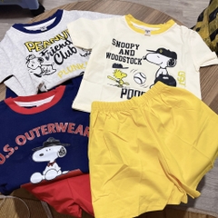 T747-Bộ cộc cotton Snoopy viền (09.20kg)