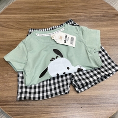 T417-Bộ cotton cún quần caro (08.17.143)