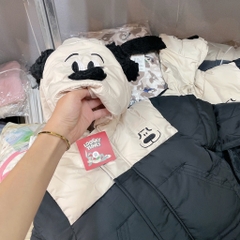 K128-Áo phao tai cún phối đen (10.20kg)