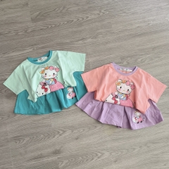 G552-Bộ cotton Kitty chân váy (09.28.5666)
