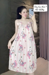 N054-Váy lụa thái 2 nơ 40-60kg