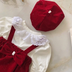 BD147-Set 3 món yếm nhung nơ (03.10kg)