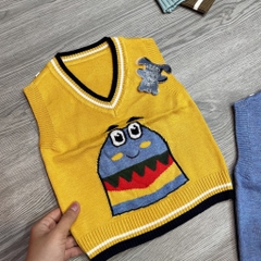 K058-Áo gile len cổ viền QC