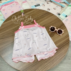 B384-Bộ 2 dây cotton lụa 2 nơ (07.16.243)