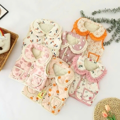 K048-Áo gile phao chần viền hàn quốc