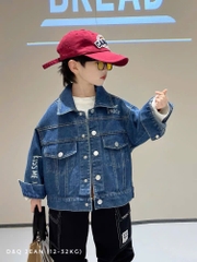 K172-Áo khoác jean xanh đậm Kiss Me