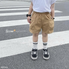 Q167-Quần đùi kaki 2 túi bé trai (07.17.343)
